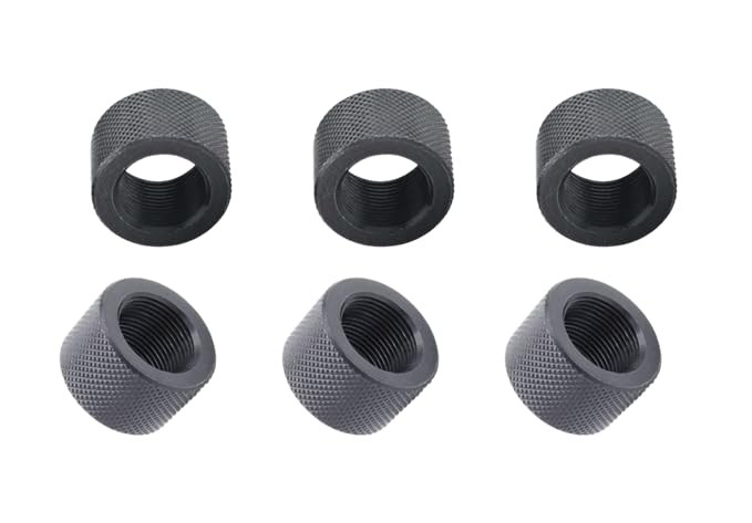 ZYKJGG Thread Protector 1/2 x 28 for,22LR,223 & 5.56 （6Pack）