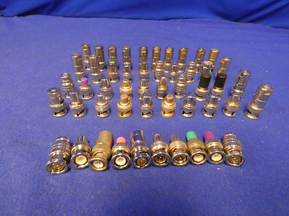 Assorted 75 Ohm BNC Terminator Connectors Qty 50