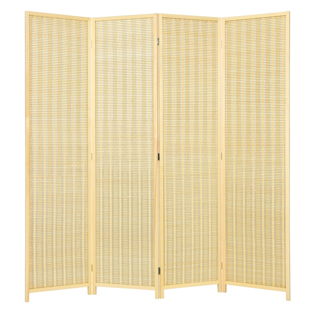 Costway 4 Panel Room Divider Screen Portable Folding 6 ft Partition Screen