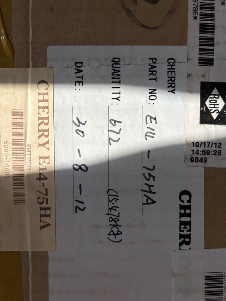 Cherry Micro Switch P/N E14-75HA