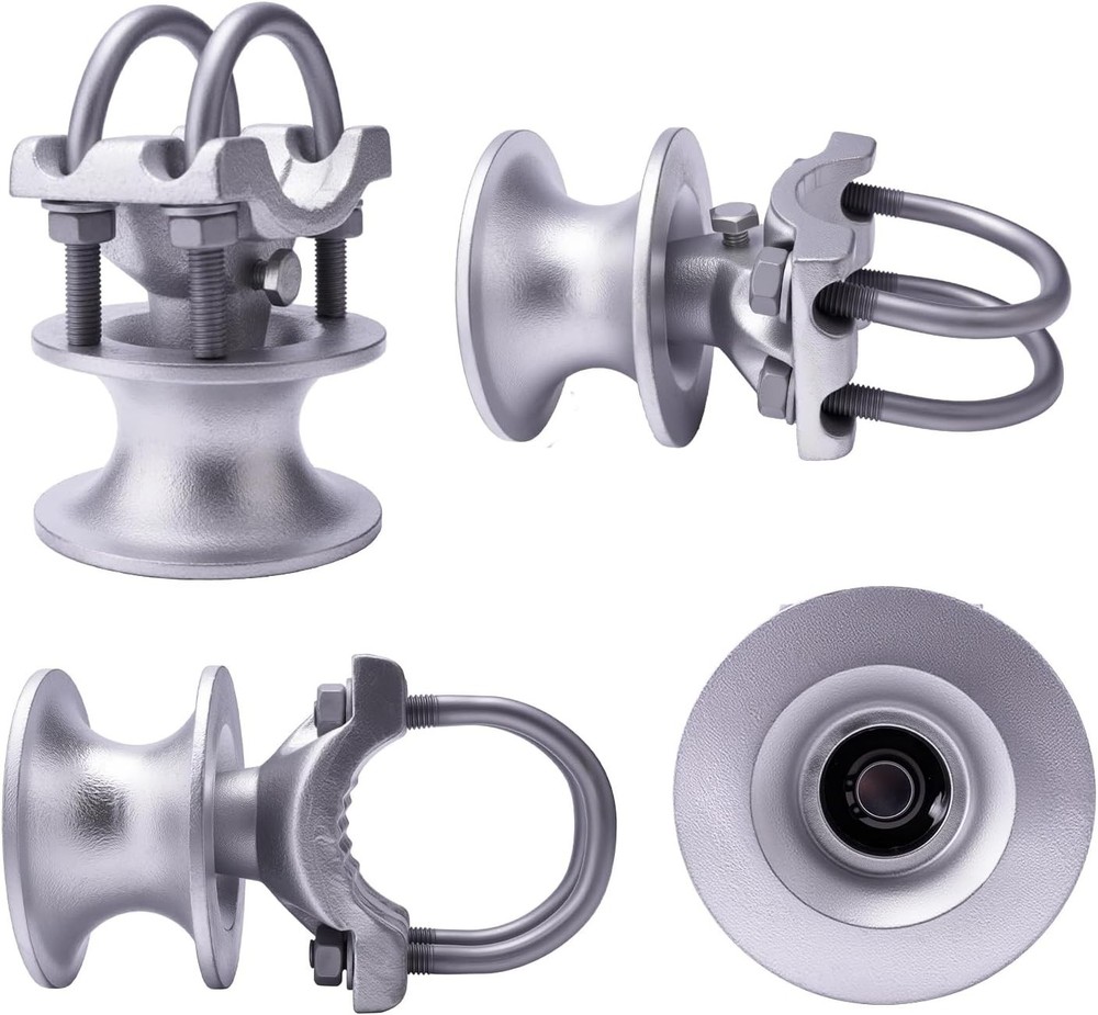 NEW Cantilevered Gate Rollers, Slide Gate Hardware 4.5” Post Chain 8 Total