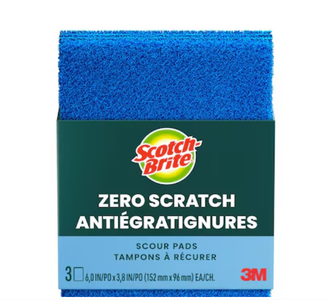 Scotch-Brite Non-Scratch Scour Pads, 3 Pads