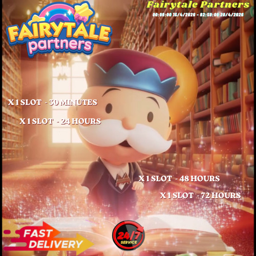 Fairytale Partners Event Monopoly Go 🔥 80k Points 🔥 Full Carry