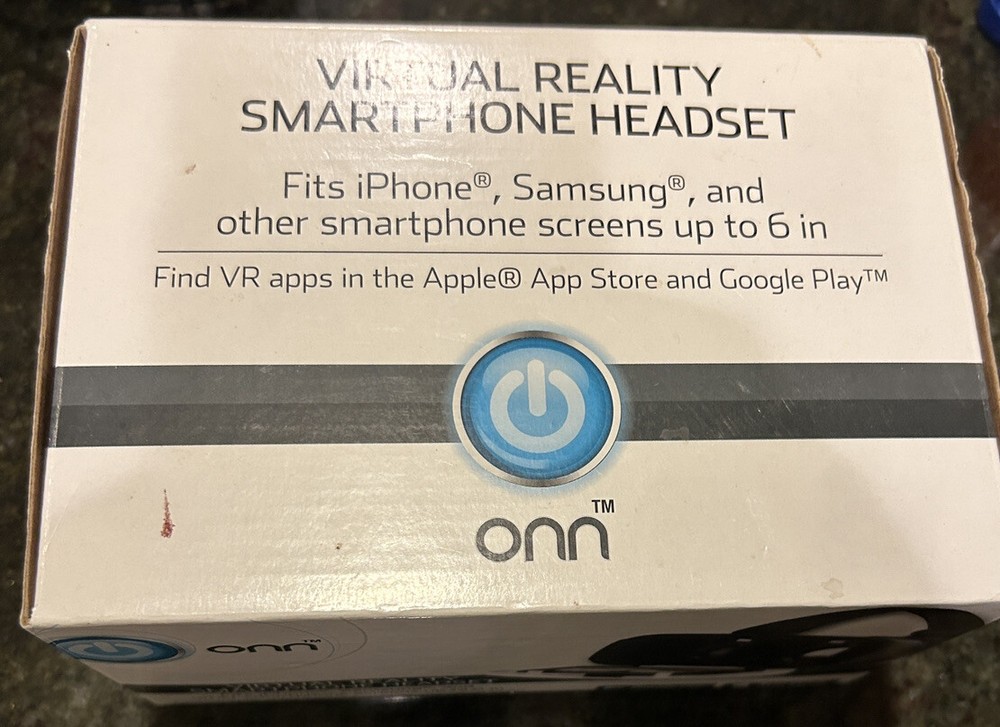 ONN Mobile VR Virtual Reality Smartphone Headset - Blue