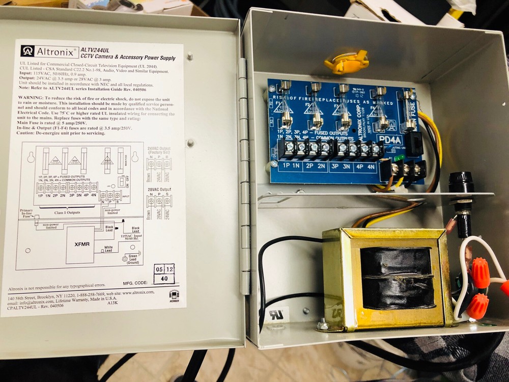 Altronix Altv244ul CCTV Camera & Accessory Power Supply