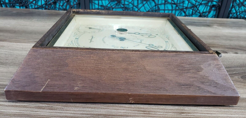 VTG Airguide Barometer Thermometer Hydrometer SQUARE Frame WALL MOUNT