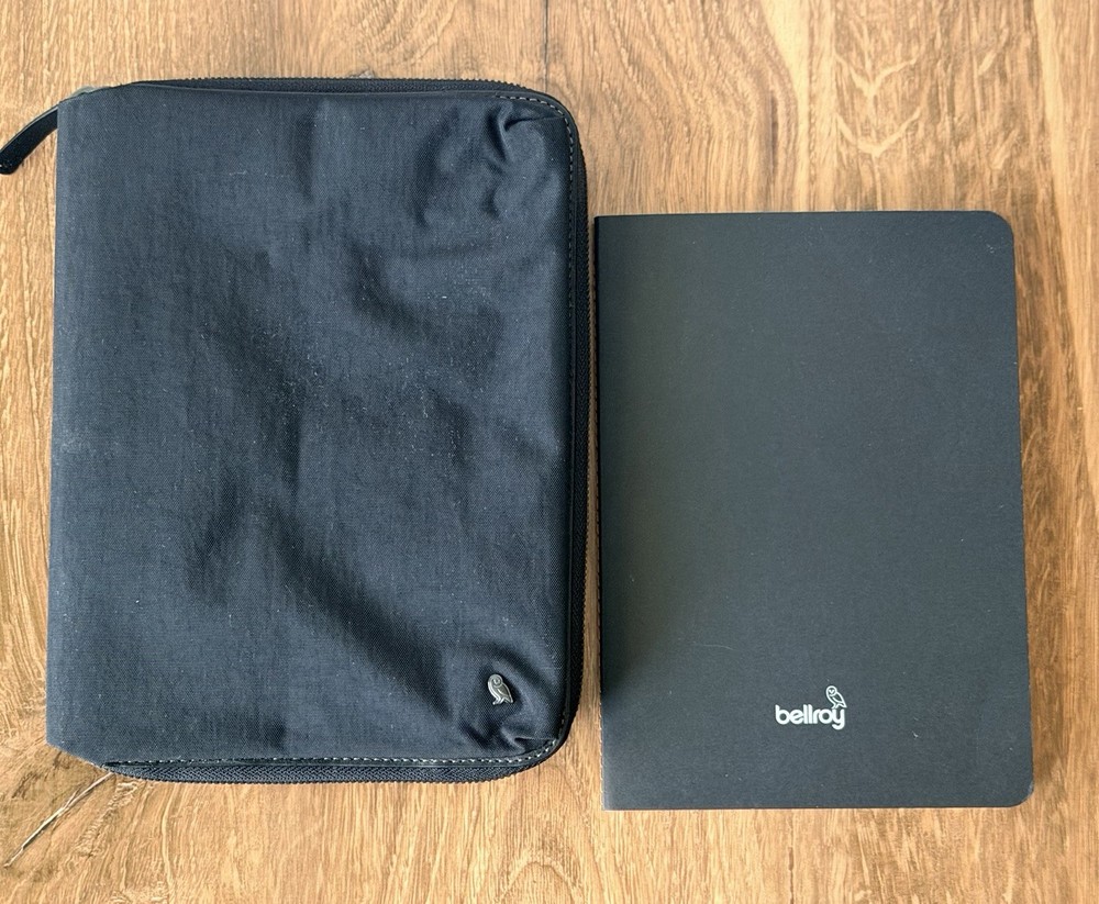 Bellroy A5 Zip Folio Organizer Notebook Case w/ Bellroy Notebook Insert