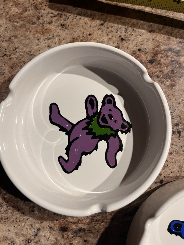 Greatful Dead Ash Tray Pair - Dancing Bears