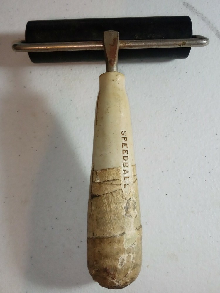 Vintage Speedball Brayer Printing Tool Block Screen Printing