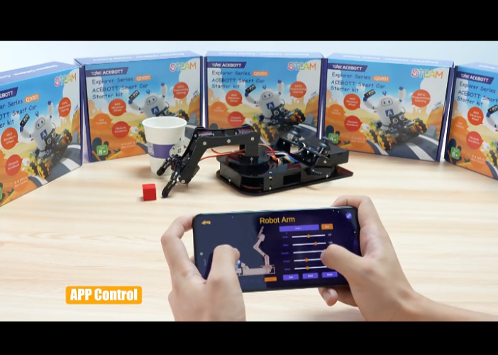 Robot Arm DIY Kit by ACEBOTT - Learn Programming & Coding - 4DOF