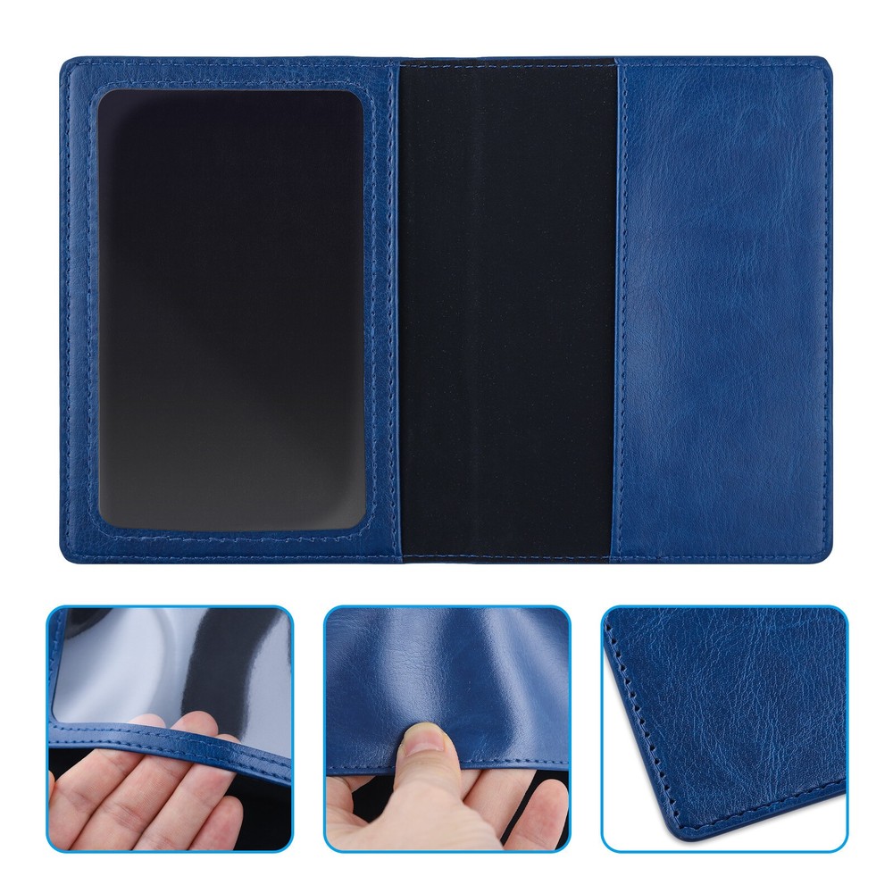 Leather Passport Holder Vaccination Card Wallet Blocking Cover Protector Slim