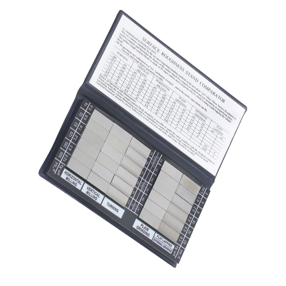 30Pcs Surface Roughness Comparator measure six processing methods Ra0.05-12.5mm