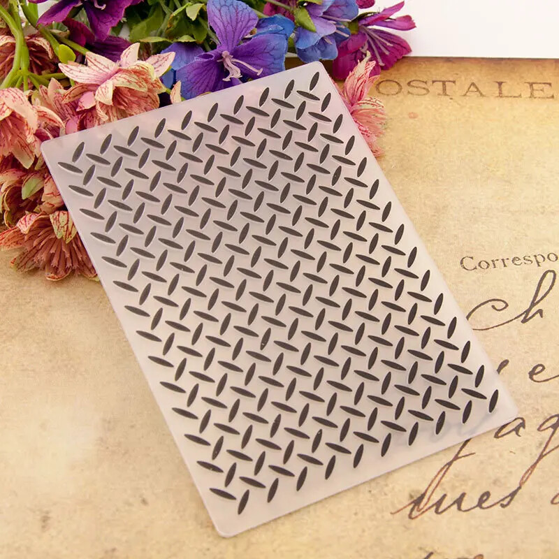 Diamond Plate Background Plastic Embossing Folder Scrapbooking Card Making Craft