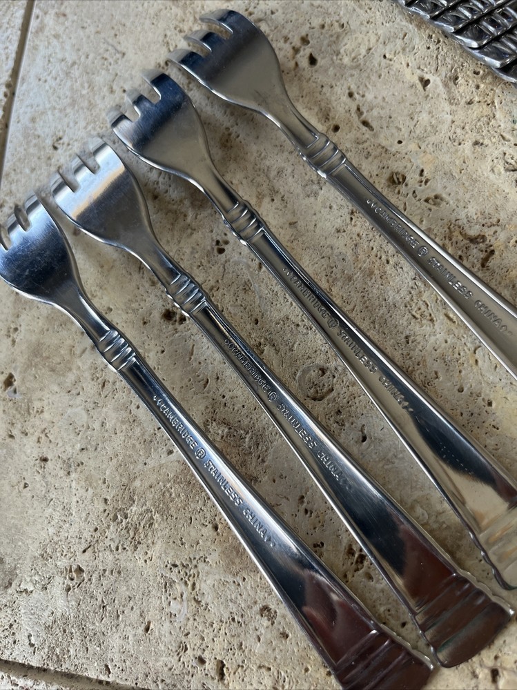 4 Cambridge Silversmiths Stainless CODIE Cocktail/Seafood Forks 3 Sets Ava