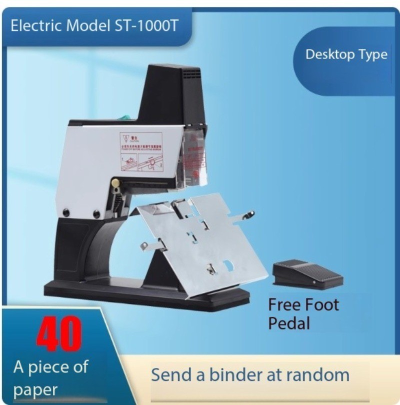 Dual-Mode Conversion Saddle Stitcher Binder ST/1000 Electric Stapler New