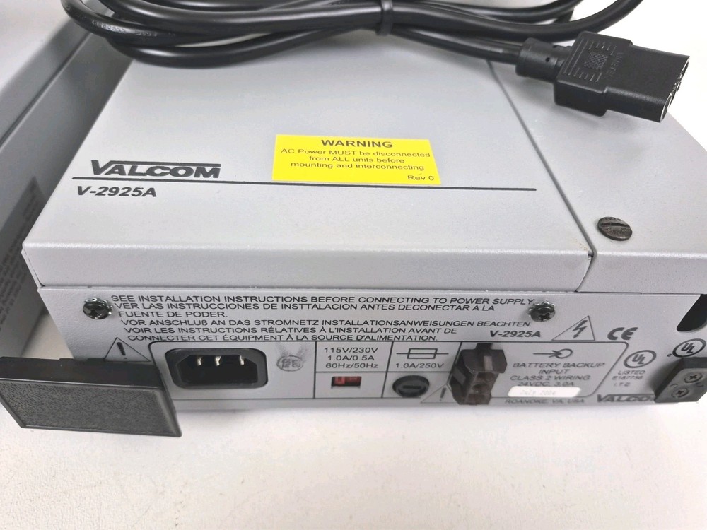 Valcom V-2924A + V-2925A Talkback Intercom System Lot w/ Boxes Powers On