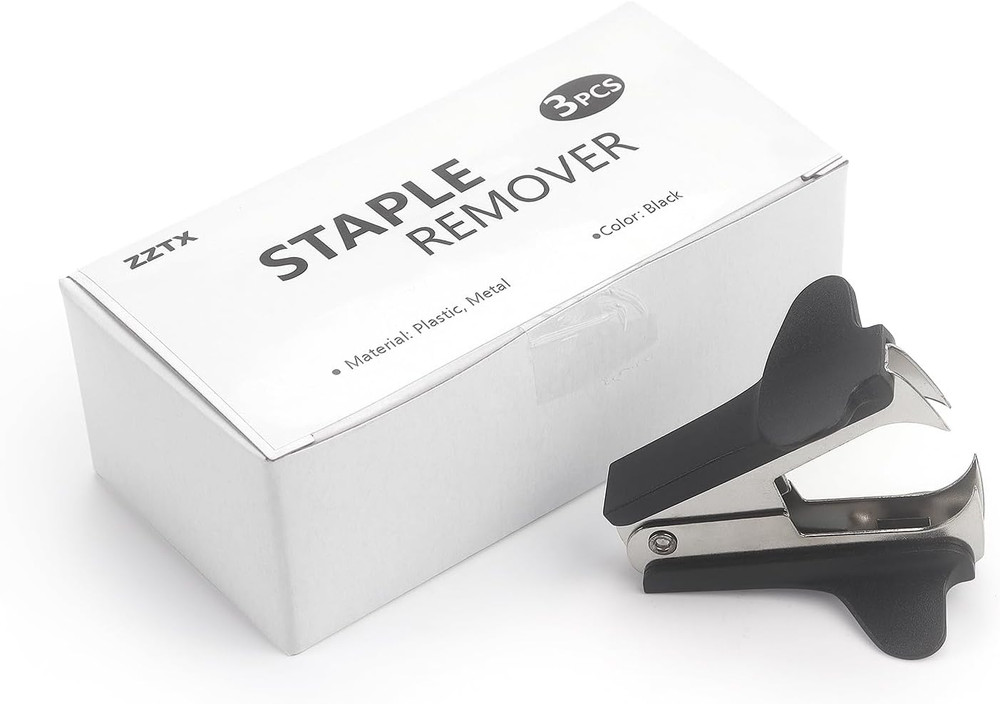 ZZTX Staple Remover Staple Puller Removal Tool for School Office Home 3 Pack