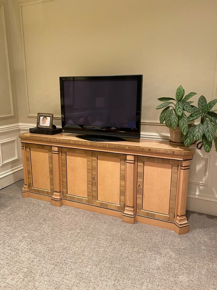 EUC Drexel Heritage Buffet Sideboard Console Light Oak & Ash Oak Trim