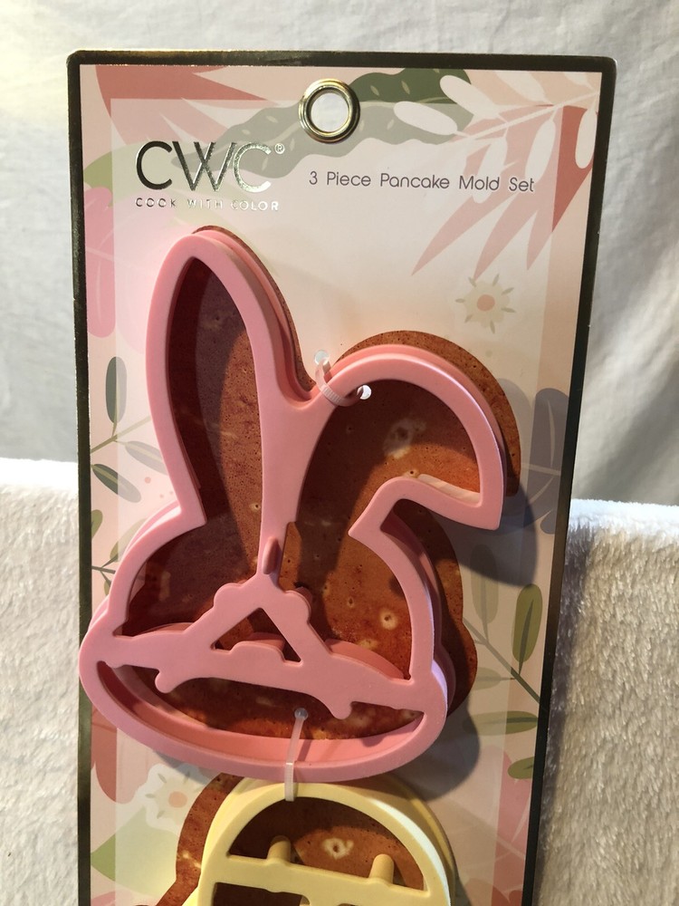 CWC Cook With Color 3pc Pancake Mold Set