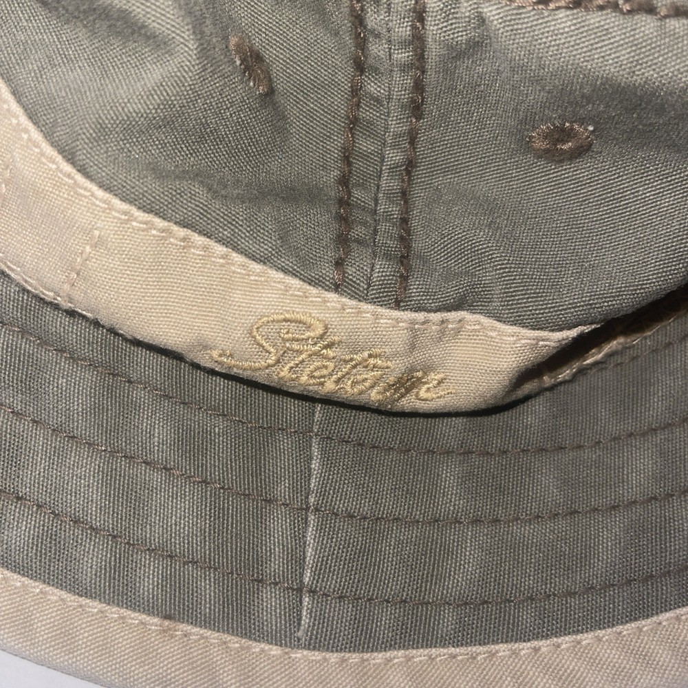 Stetson Bucket Hat Olive Green Beige