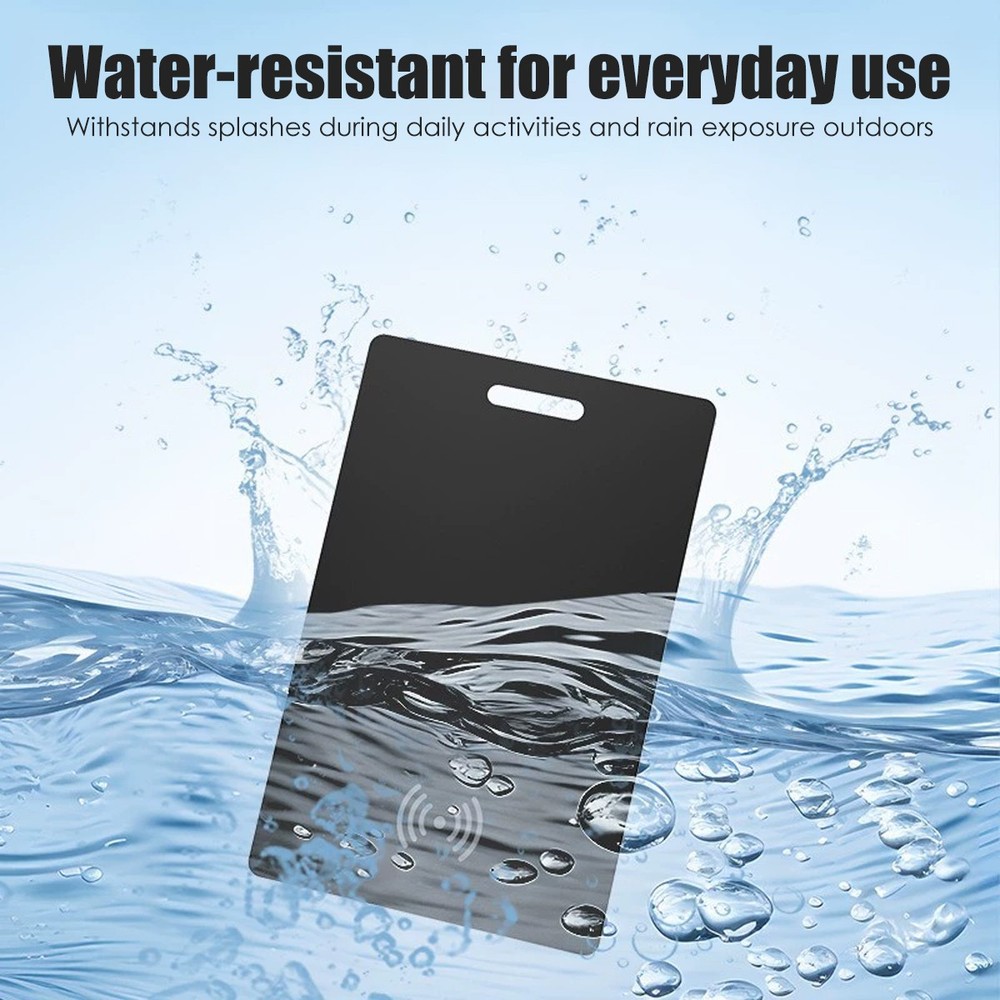 Bluetooth Rechargeable Wallet Tracker Card IP68 For iPhone Apple Find My &Google