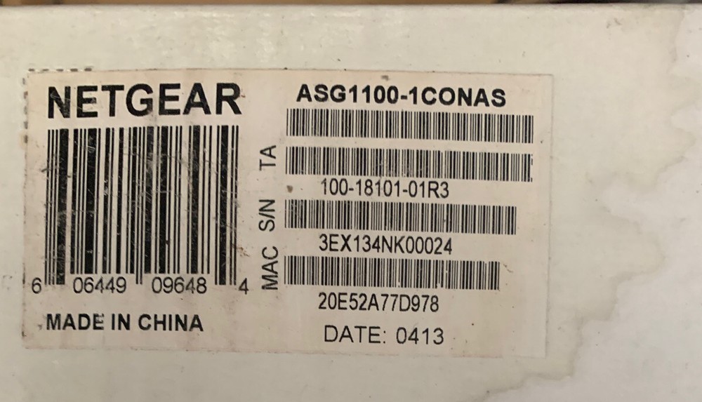 NetGear ASG1100-1CONAS