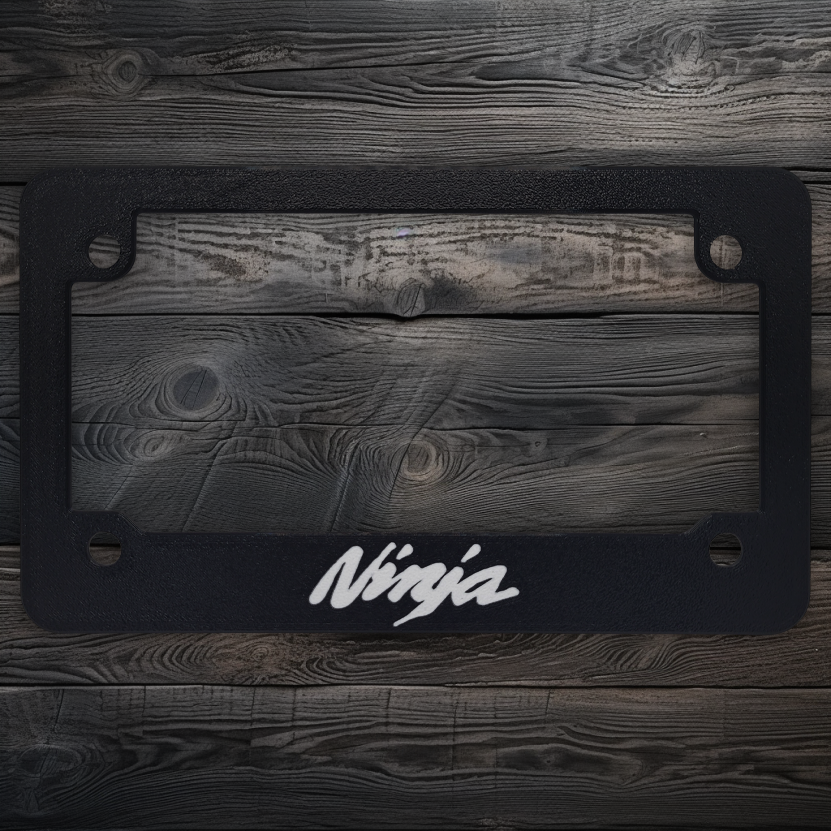 For Kawasaki Ninja Textured Motorcycle License Plate Frame (ALL MODELS & YEARS)