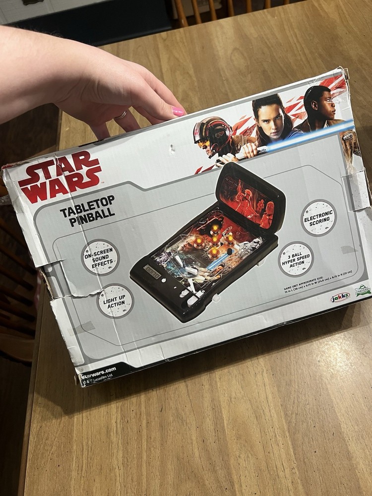 Jakks Star Wars Tabletop Pinball Electronic Interactive Toy On-Screen Effects