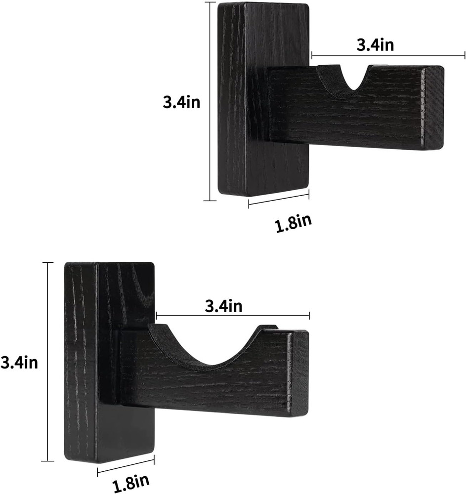 Solid Wood Baseball Bat Display Case - Horizontal Rack, Sturdy Stand, Softball H