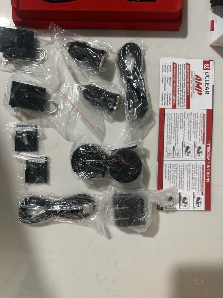 Uclear AMP pro Bluetooth Helmet Audio System Motorcycle Single Headset Speaker