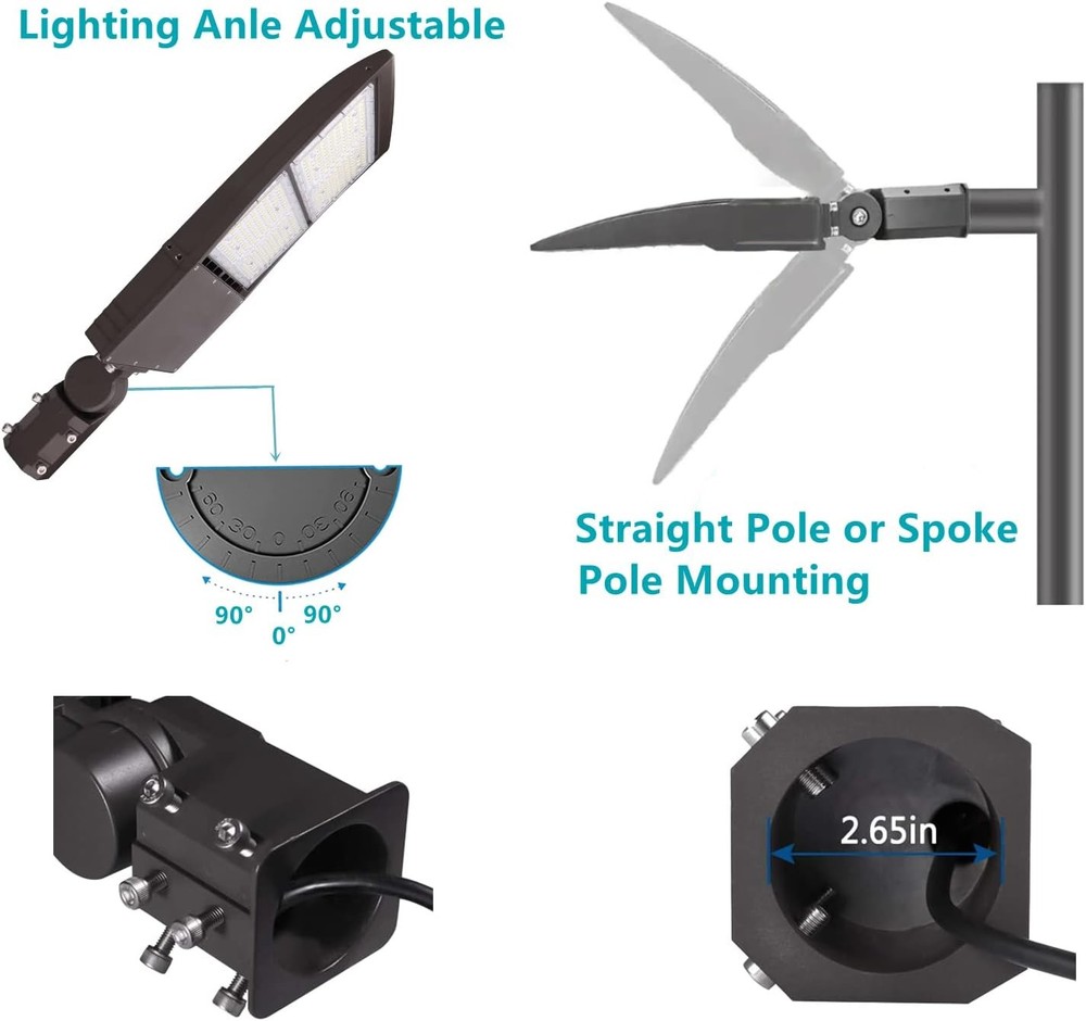 300W Dimmable LED Parking Lot Light