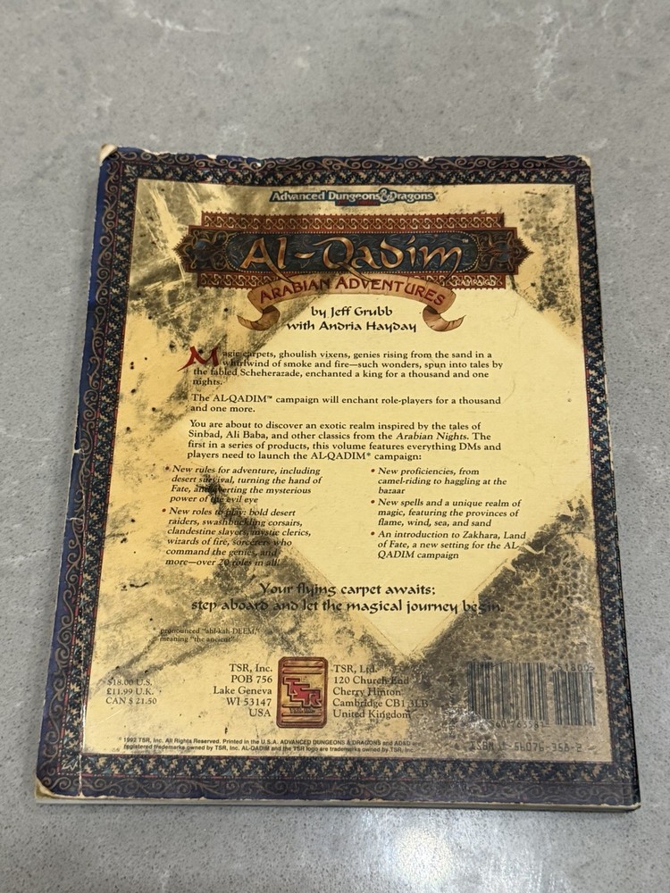 AD&D Al-Qasim Arabian Adventures