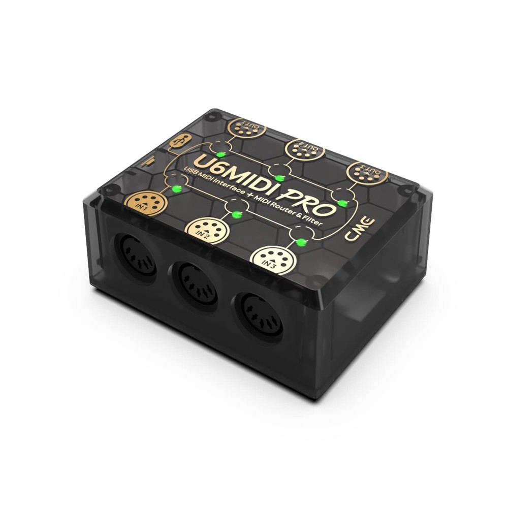 U6MIDI Pro - MIDI Interface with Router, Mapper, and Filter - Plug-and-play USB