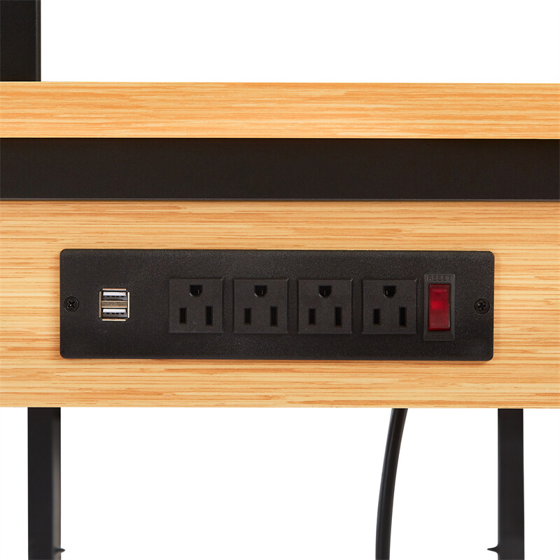 48''L Adjustable Workbench with pegboard Wooden Desktop Workbench 1600 lbs