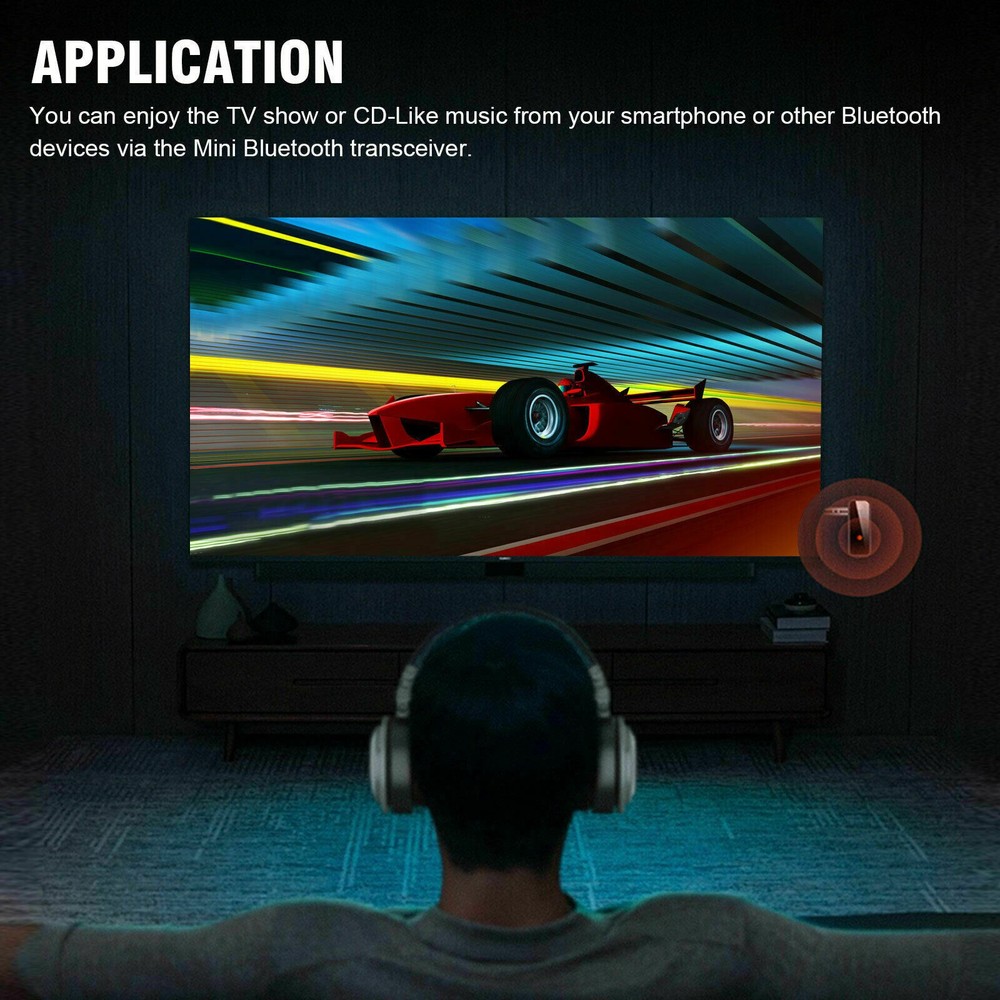 Bluetooth 5.0 Audio Transmitter Receiver Adapter 3.5 AUX Cable Car USB Wireless