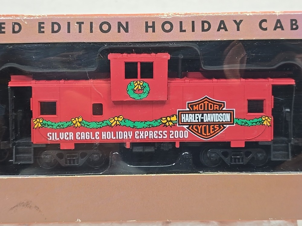 Harley Davidson Limited Edition HO Train Scale Silver Eagle Caboose 2000 NEW