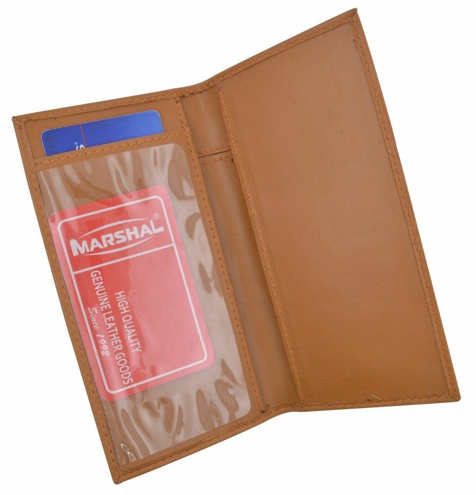 Basic Checkbook Cover TAN NEW
