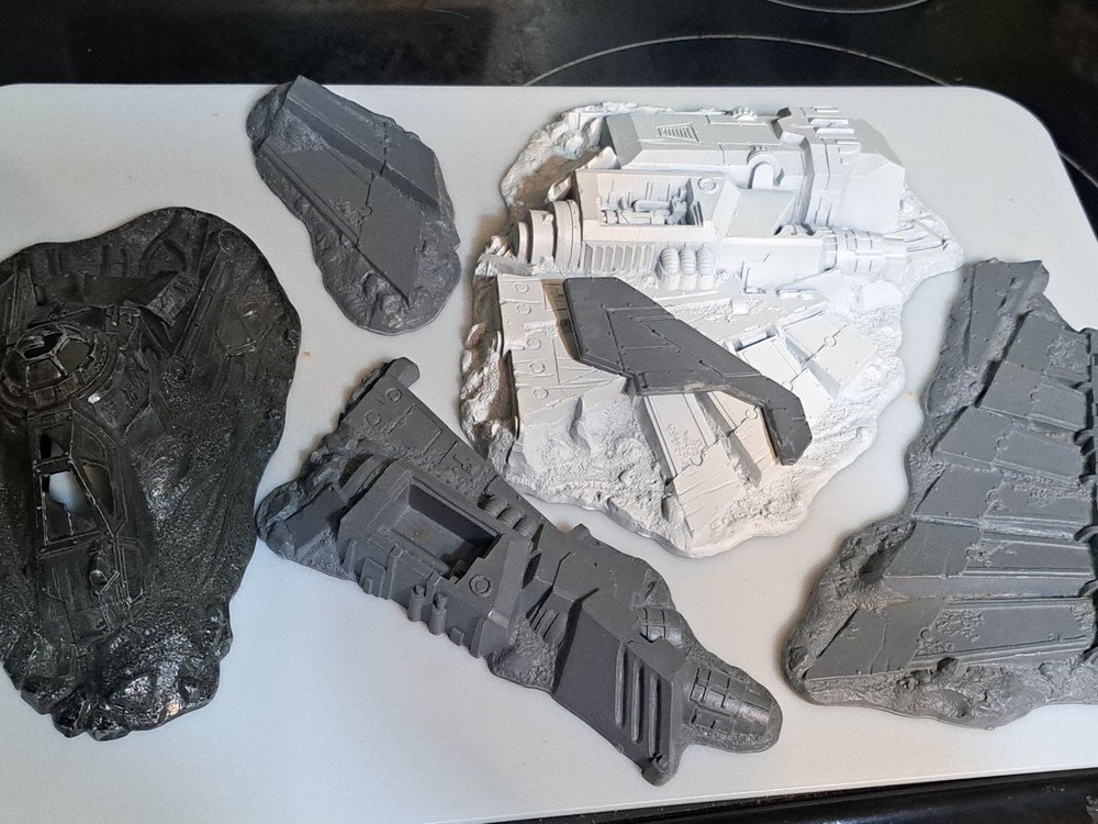 Warhammer 40k Terrain Crashed Aquila Lander Complete Plastic, 2009 GW