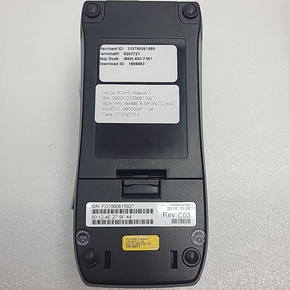 First Data FD130T Credit Card Terminal POS Card Reader, NEW