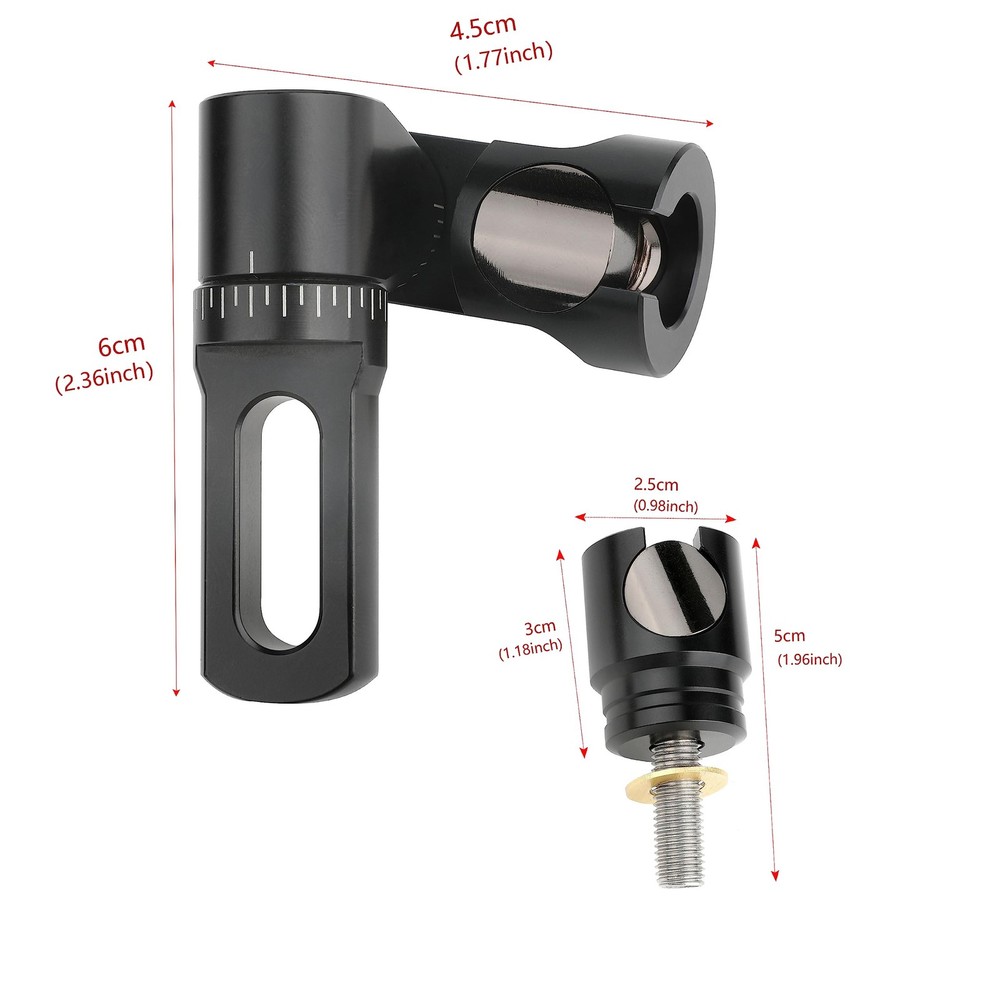 Single/Double Side Adjustable V-Bar Mount Quick Disconnect Bow Rod Stabilizer...