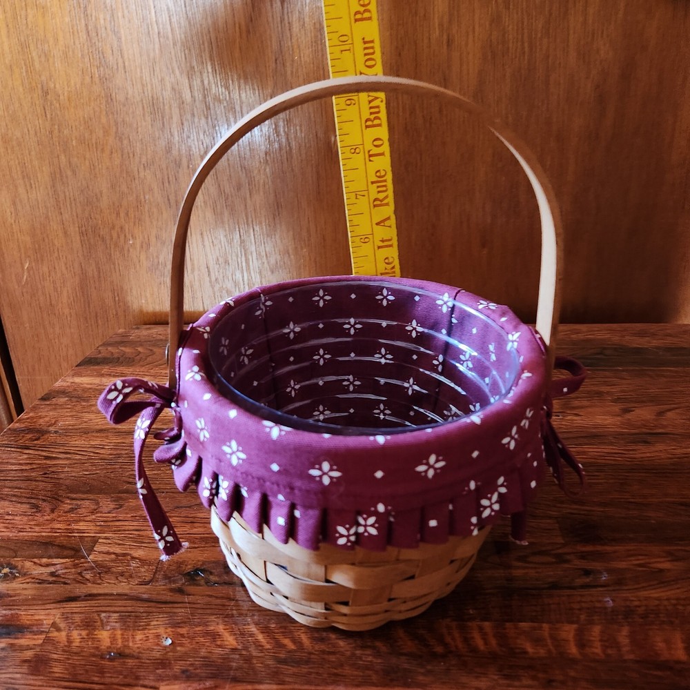 Longaberger Small Fruit Basket 13005 Round Storage