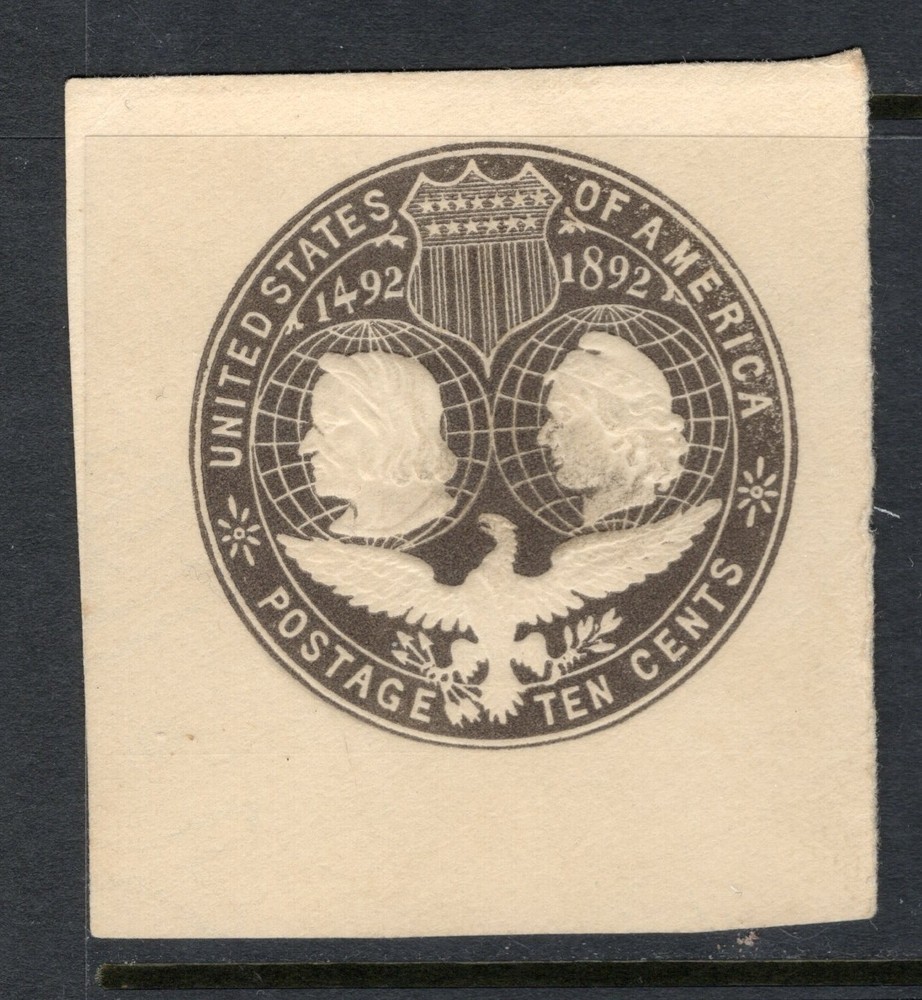 US Scott U351 Mint Hinged Cut Square - CV 25$