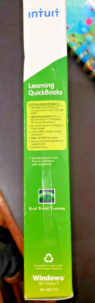 Intuit Learning QuickBooks for Windows 2012 Learning Training CD Software