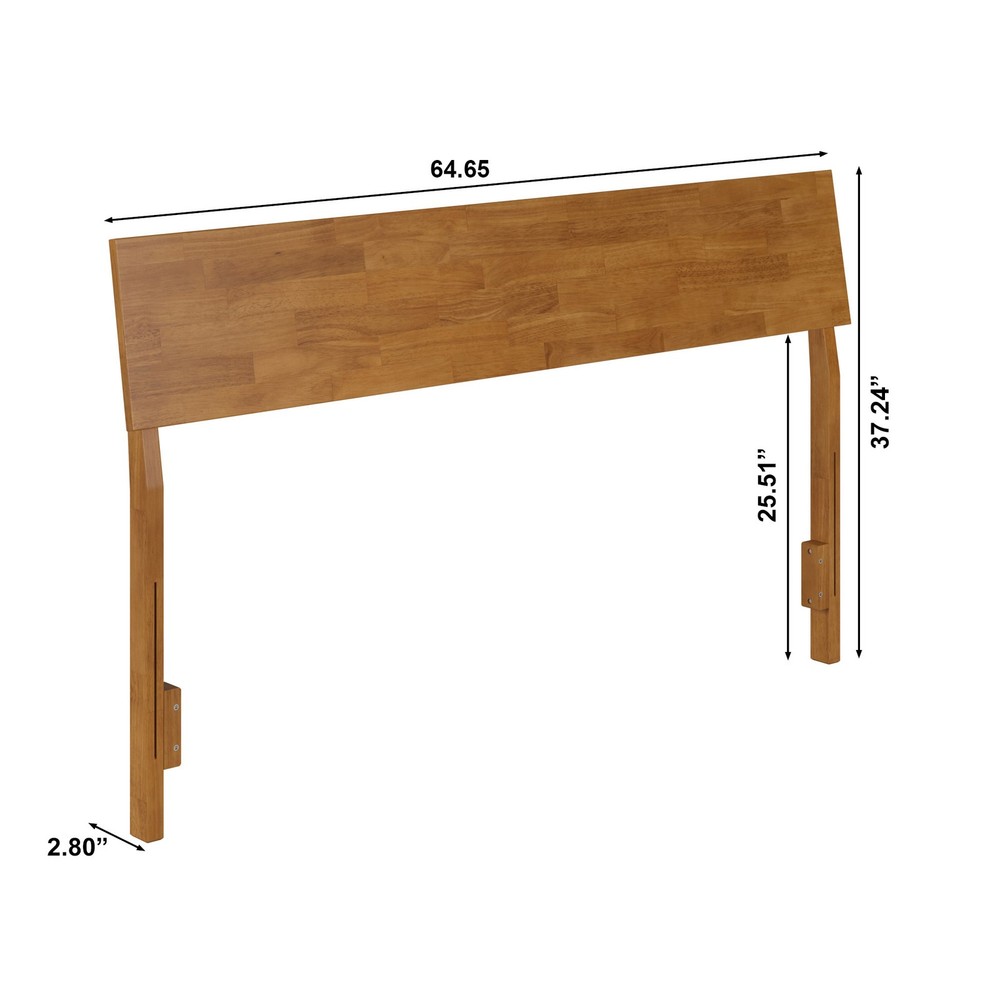 Bradford Queen Solid Wood Headboard in Light Toffee