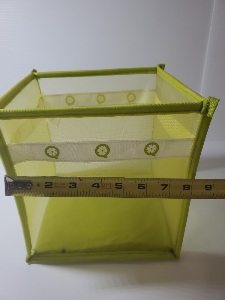 Creative Memories Organizer Trash Can Box Green Mesh