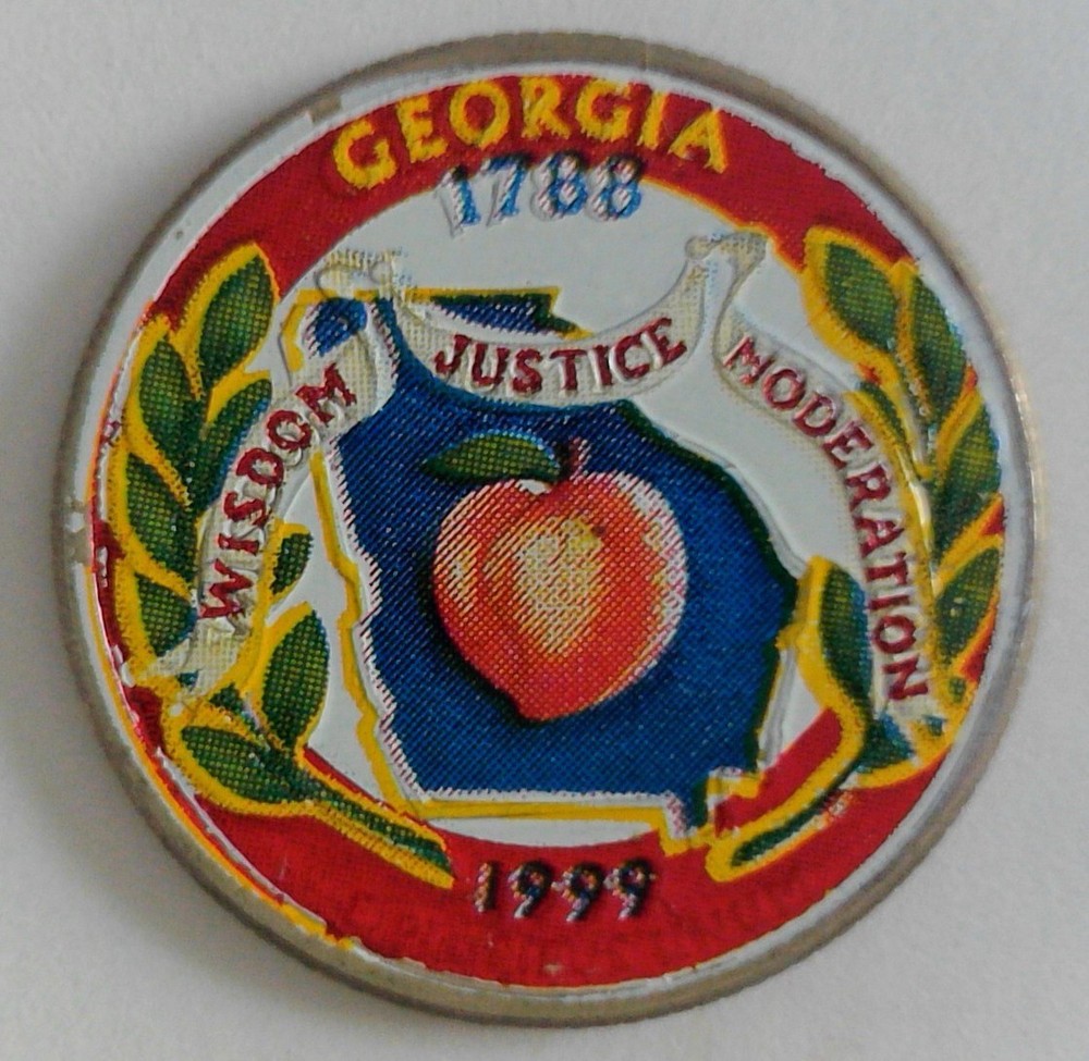 Georgia - 1999 Colorized State Quarter