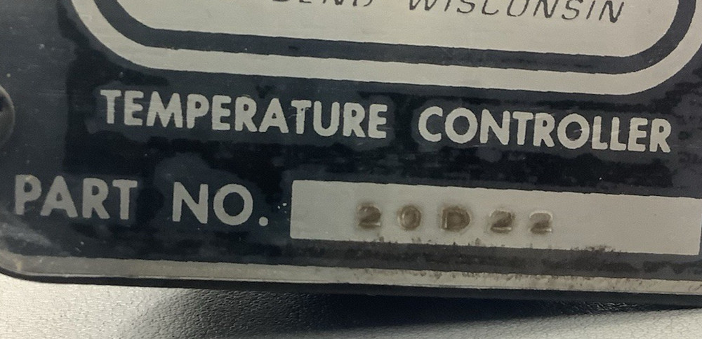 Pick Heaters 20D22 Pneumatic Temperature Controller (B669)