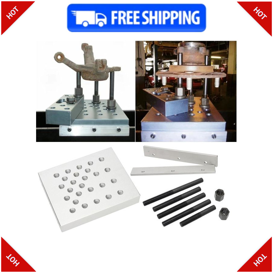 Universal Drill Press Support Block Plate Tool Kit 30 Ton Bearing Bushing
