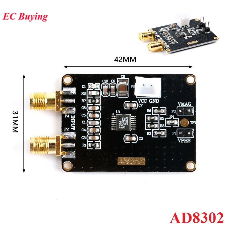 AD8302 Amplitude Phase Detection Module Broadband Logarithmic Log Amplifier