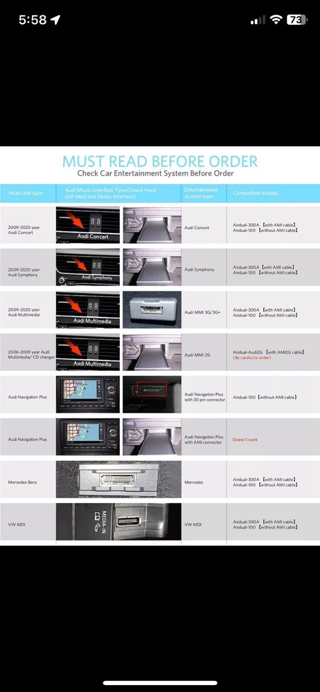 Invery Airdual Bluetooth Adapter for Car iPod Music Interface